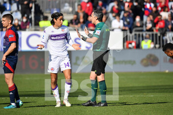 2022-01-23 - Youssef Maleh of Fiorentina, Auriemma - CAGLIARI CALCIO VS ACF FIORENTINA - ITALIAN SERIE A - SOCCER