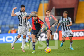2022-01-22 - TOLGAY ARSLAN (Udinese) - Manolo Portanova (Genoa) - Riccardo Calafiori
 (Genoa) - MOLINA NAHUEL (Udinese) - GENOA CFC VS UDINESE CALCIO - ITALIAN SERIE A - SOCCER