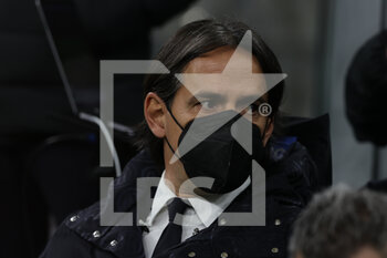 2022-01-22 - Simone Inzaghi Head Coach of FC Internazionale during the Serie A 2021/22 football match between FC Internazionale and Venezia FC at Giuseppe Meazza Stadium, Milan, Italy on January 22, 2022 - INTER - FC INTERNAZIONALE VS VENEZIA FC - ITALIAN SERIE A - SOCCER
