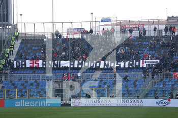 2022-02-06 - Cagliari Calcio fans show a banner - ATALANTA BC VS CAGLIARI CALCIO - ITALIAN SERIE A - SOCCER