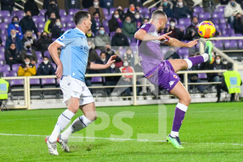 2022-02-05 - Arthur Cabral (Fiorentina) against Luiz Felipe (Lazio) - ACF FIORENTINA VS SS LAZIO - ITALIAN SERIE A - SOCCER