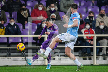 2022-02-05 - Jose' Callejon (Fiorentina) try cross the ball against Gil Patric (Lazio) - ACF FIORENTINA VS SS LAZIO - ITALIAN SERIE A - SOCCER