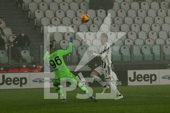 2022-02-06 - Dušan Vlahović (Juventus FC) scores the fisrt goal for Juventus - JUVENTUS FC VS HELLAS VERONA FC - ITALIAN SERIE A - SOCCER