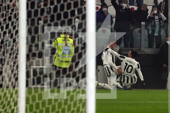 2022-02-06 - Dušan Vlahović (Juventus FC) and Paulo Dybala (Juventus FC) celebrates the goal - JUVENTUS FC VS HELLAS VERONA FC - ITALIAN SERIE A - SOCCER