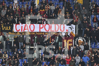2022-02-05 - A.S. Roma Fans during the 24th day of the Serie A Championship between A.S. Roma vs Genoa CFC on 5th February 2022 at the Stadio Olimpico in Rome, Italy. - AS ROMA VS GENOA CFC - ITALIAN SERIE A - SOCCER