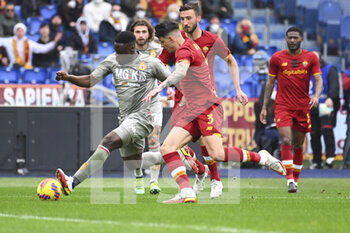 2022-02-05 - Caleb Ekuban of Genoa CFC during the 24th day of the Serie A Championship between A.S. Roma vs Genoa CFC on 5th February 2022 at the Stadio Olimpico in Rome, Italy. - AS ROMA VS GENOA CFC - ITALIAN SERIE A - SOCCER