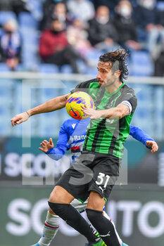 2022-02-06 - Gian Marco Ferrari (Sassuolo) - Stefano Sensi (Sampdoria) - UC SAMPDORIA VS US SASSUOLO - ITALIAN SERIE A - SOCCER
