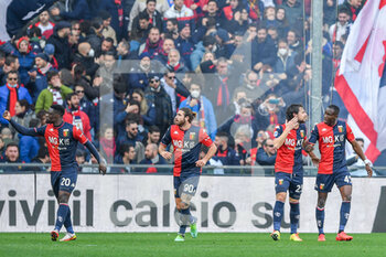 2022-02-13 - team Genoa celebrates after scoring a goal - GENOA CFC VS US SALERNITANA - ITALIAN SERIE A - SOCCER