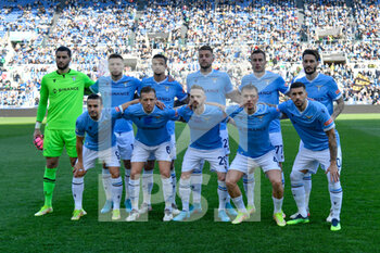 2022-02-12 - SS Lazio team during the Italian Football Championship League A 2021/2022 match between SS Lazio vs Bologna FC at the Olimpic Stadium in Rome on 12 February 2022. - SS LAZIO VS BOLOGNA FC - ITALIAN SERIE A - SOCCER