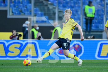 2022-02-12 - Jerry Schouten (Bologna FC)  during the Italian Football Championship League A 2021/2022 match between SS Lazio vs Bologna FC at the Olimpic Stadium in Rome on 12 February 2022. - SS LAZIO VS BOLOGNA FC - ITALIAN SERIE A - SOCCER