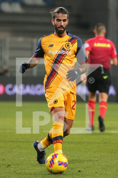 2022-02-13 - Sergio Oliveira of AS ROMA in action during the Serie A match between US Sassuolo and AS Roma at Mapei Stadium-Città del Tricolore on February 13, 2022 in Reggio Emilia, Italy. - US SASSUOLO VS AS ROMA - ITALIAN SERIE A - SOCCER