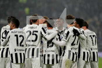 2022-02-18 - Juventus FC celebrates the goal - JUVENTUS FC VS TORINO FC - ITALIAN SERIE A - SOCCER