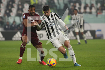 2022-02-18 - Alvaro Morata (Juventus FC) vs Gleison Bremer (Torino FC) - JUVENTUS FC VS TORINO FC - ITALIAN SERIE A - SOCCER