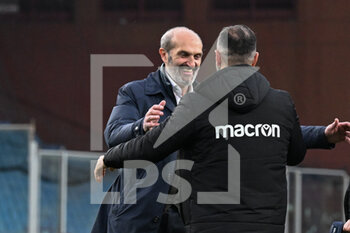 2022-02-19 - Marco Lanna President of Sampdoria and Fabio Quagliarella  (Sampdoria) celebrates after scoring a match - UC SAMPDORIA VS EMPOLI FC - ITALIAN SERIE A - SOCCER