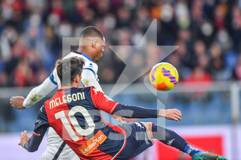 2022-02-25 - DENZEL DUMFRIES (Inter) - Filippo Melegoni  (Genoa) - GENOA CFC VS INTER - FC INTERNAZIONALE - ITALIAN SERIE A - SOCCER