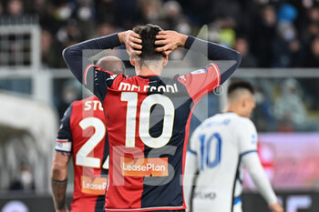 2022-02-25 - Filippo Melegoni  (Genoa) disappointment - GENOA CFC VS INTER - FC INTERNAZIONALE - ITALIAN SERIE A - SOCCER