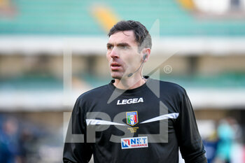 2022-02-27 - The referee of the match Juan Luca Sacchi - HELLAS VERONA FC VS VENEZIA FC - ITALIAN SERIE A - SOCCER
