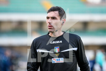 2022-02-27 - The referee Juan Luca Sacchi - HELLAS VERONA FC VS VENEZIA FC - ITALIAN SERIE A - SOCCER