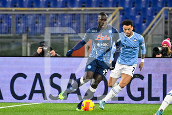 2022-02-27 - Kalidou Koulibaly (SSC Napoli) during the Italian Football Championship League A 2021/2022 match between SS Lazio vs SSC Napoli at the Olimpic Stadium in Rome on 27 February 2022. - SS LAZIO VS SSC NAPOLI - ITALIAN SERIE A - SOCCER