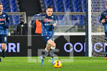 2022-02-27 - Piotr Zielinski (SSC Napoli) during the Italian Football Championship League A 2021/2022 match between SS Lazio vs SSC Napoli at the Olimpic Stadium in Rome on 27 February 2022. - SS LAZIO VS SSC NAPOLI - ITALIAN SERIE A - SOCCER