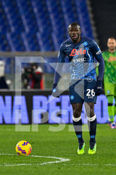2022-02-27 - Kalidou Koulibaly (SSC Napoli) during the Italian Football Championship League A 2021/2022 match between SS Lazio vs SSC Napoli at the Olimpic Stadium in Rome on 27 February 2022. - SS LAZIO VS SSC NAPOLI - ITALIAN SERIE A - SOCCER