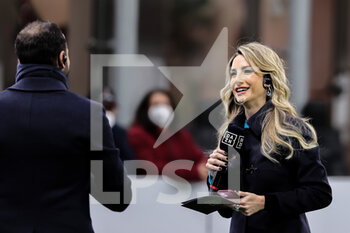 2022-02-25 - Giorgia Rossi of DAZN Italia during the Serie A 2021/22 football match between AC Milan and Udinese Calcio at Giuseppe Meazza Stadium, Milan, Italy on February 25, 2022 - AC MILAN VS UDINESE CALCIO - ITALIAN SERIE A - SOCCER