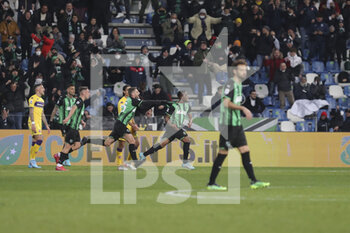 2022-02-26 - Hamed Traore (Sassuolo) celebrate the goal - US SASSUOLO VS ACF FIORENTINA - ITALIAN SERIE A - SOCCER