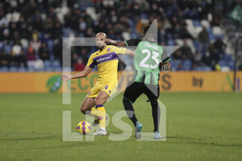2022-02-26 - Sofyan Amrabat (Fiorentina) in action - US SASSUOLO VS ACF FIORENTINA - ITALIAN SERIE A - SOCCER