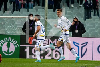2022-03-06 - Caprari Verona celebrates a gol 1-1 - ACF FIORENTINA VS HELLAS VERONA FC - ITALIAN SERIE A - SOCCER