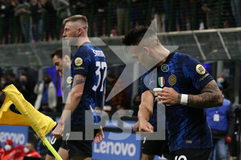 2022-03-04 - Lautaro Martinez (FC Internazionale) celebrates after scoring his side's first goal of the match - INTER - FC INTERNAZIONALE VS US SALERNITANA - ITALIAN SERIE A - SOCCER