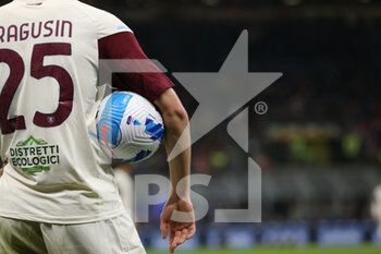 2022-03-04 - Radu Dragusin (US Salernitana 1919) holds the ball under his arm - INTER - FC INTERNAZIONALE VS US SALERNITANA - ITALIAN SERIE A - SOCCER