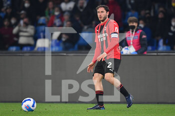 2022-03-06 - Milan's defender Davide Calabria  - SSC NAPOLI VS AC MILAN - ITALIAN SERIE A - SOCCER