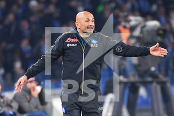 2022-03-06 - Napoli's head coach Luciano Spalletti gestures  - SSC NAPOLI VS AC MILAN - ITALIAN SERIE A - SOCCER