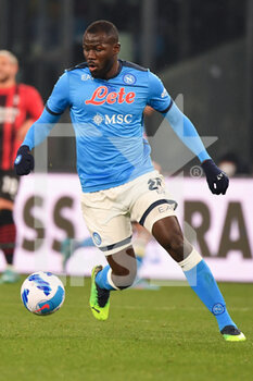 2022-03-06 - Napoli's defender Kalidou Koulibaly in action  - SSC NAPOLI VS AC MILAN - ITALIAN SERIE A - SOCCER