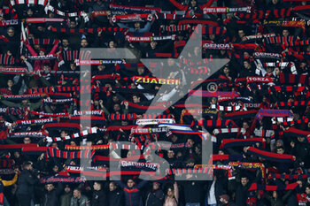 2022-03-13 - Genoa CFC supporters hold up their scarves - ATALANTA BC VS GENOA CFC - ITALIAN SERIE A - SOCCER