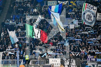 2022-03-14 - Supporters SS Lazio during the Italian Football Championship League A 2021/2022 match between SS Lazio vs Venezia FC at the Olimpic Stadium in Rome on 14 March 2022. - SS LAZIO VS VENEZIA FC - ITALIAN SERIE A - SOCCER
