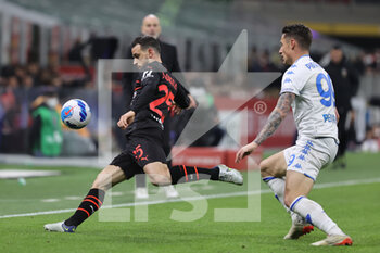 2022-03-12 - Alessando Florenzi of AC Milan in action during the Serie A 2021/22 football match between AC Milan and Empoli FC at Giuseppe Meazza Stadium, Milan, Italy on March 12, 2022 - AC MILAN VS EMPOLI FC - ITALIAN SERIE A - SOCCER