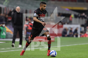 2022-03-12 - Junior Messias of AC Milan in action during the Serie A 2021/22 football match between AC Milan and Empoli FC at Giuseppe Meazza Stadium, Milan, Italy on March 12, 2022 - AC MILAN VS EMPOLI FC - ITALIAN SERIE A - SOCCER