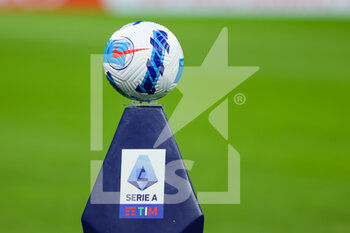 2022-03-12 - Official Nike Serie A matchball during the Serie A 2021/22 football match between AC Milan and Empoli FC at Giuseppe Meazza Stadium, Milan, Italy on March 12, 2022 - AC MILAN VS EMPOLI FC - ITALIAN SERIE A - SOCCER