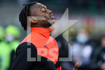 2022-03-12 - Rafael Leao of AC Milan reacts during the Serie A 2021/22 football match between AC Milan and Empoli FC at Giuseppe Meazza Stadium, Milan, Italy on March 12, 2022 - AC MILAN VS EMPOLI FC - ITALIAN SERIE A - SOCCER