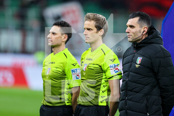 2022-03-12 - Referee Daniele Chiffi during the Serie A 2021/22 football match between AC Milan and Empoli FC at Giuseppe Meazza Stadium, Milan, Italy on March 12, 2022 - AC MILAN VS EMPOLI FC - ITALIAN SERIE A - SOCCER