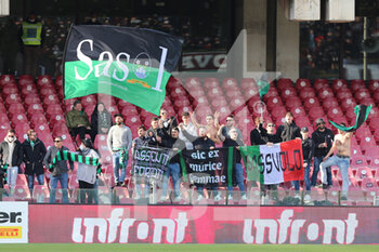 2022-03-12 - Fans of US SASSUOLO during the Serie A match between US Salernitana and US Sassuolo at Stadio Arechi on March 12, 2022 in Salerno, Italy. - US SALERNITANA VS US SASSUOLO - ITALIAN SERIE A - SOCCER