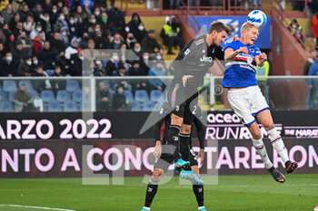 2022-03-12 - Daniele Rugani (Juventus) - Morten Thorsby (Sampdoria) - UC SAMPDORIA VS JUVENTUS FC - ITALIAN SERIE A - SOCCER