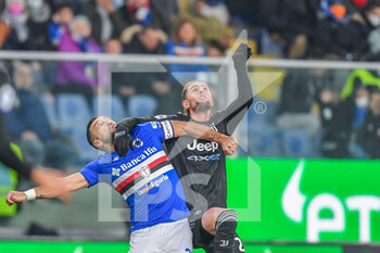 2022-03-12 - Fabio Quagliarella  (Sampdoria)- Adrien Rabiot (Juventus) - UC SAMPDORIA VS JUVENTUS FC - ITALIAN SERIE A - SOCCER