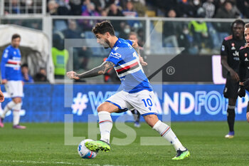 2022-03-12 - Francesco Caputo  (Sampdoria) - UC SAMPDORIA VS JUVENTUS FC - ITALIAN SERIE A - SOCCER