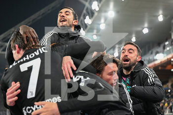 2022-03-12 - team juventus celebrates after scoring a goal 1-3 - UC SAMPDORIA VS JUVENTUS FC - ITALIAN SERIE A - SOCCER