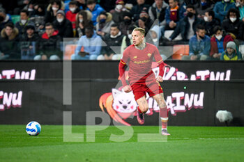 2022-03-13 - Roma's Rick Karsdorp portrait in action - UDINESE CALCIO VS AS ROMA - ITALIAN SERIE A - SOCCER