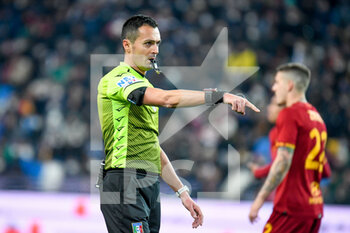 2022-03-13 - The referee of the match Marco Di Bello - UDINESE CALCIO VS AS ROMA - ITALIAN SERIE A - SOCCER