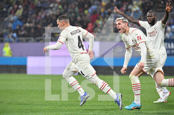 2022-03-19 - Ismael Bennacer of AC Milan, Esultanza, Celebration after scoring goal - CAGLIARI CALCIO VS AC MILAN - ITALIAN SERIE A - SOCCER