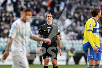 2022-03-20 - Giovanni Ayroldi referee during the Serie A 2021/22 match between Juventus FC and US Salernitana at Allianz Stadium on March 20, 2022 in Turin, Italy-Photo ReporterTorino - JUVENTUS FC VS US SALERNITANA - ITALIAN SERIE A - SOCCER